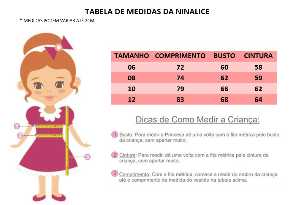 Vestido Infantil Pink C/ Aplique de Flores e Renda Luxo