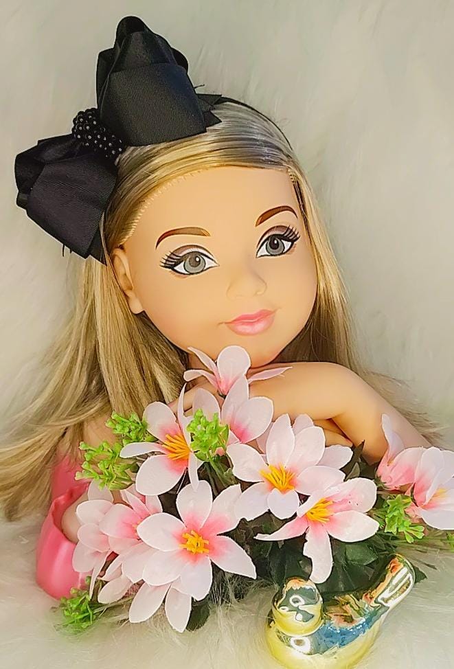 Tiara Infantil Preta Maxxi Nó Com Pérolas Luxo