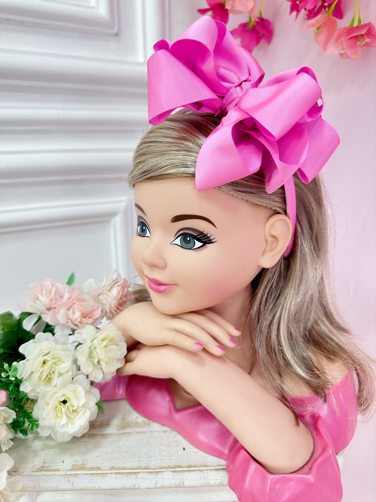 Tiara Infantil Rosa Chiclete Maxx Nó