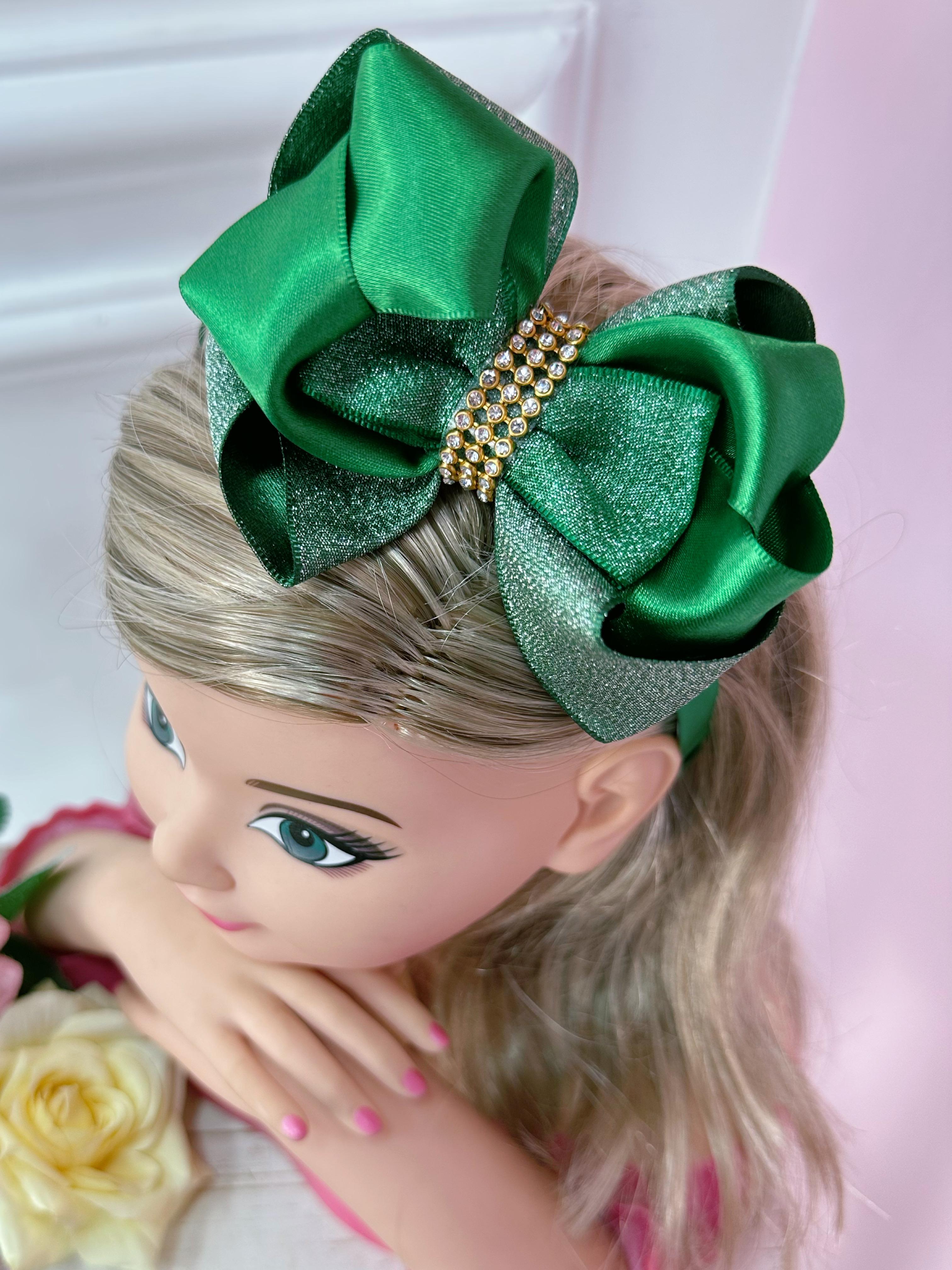 Tiara Infantil Cores de Natal Festas Com Strass e Glitter