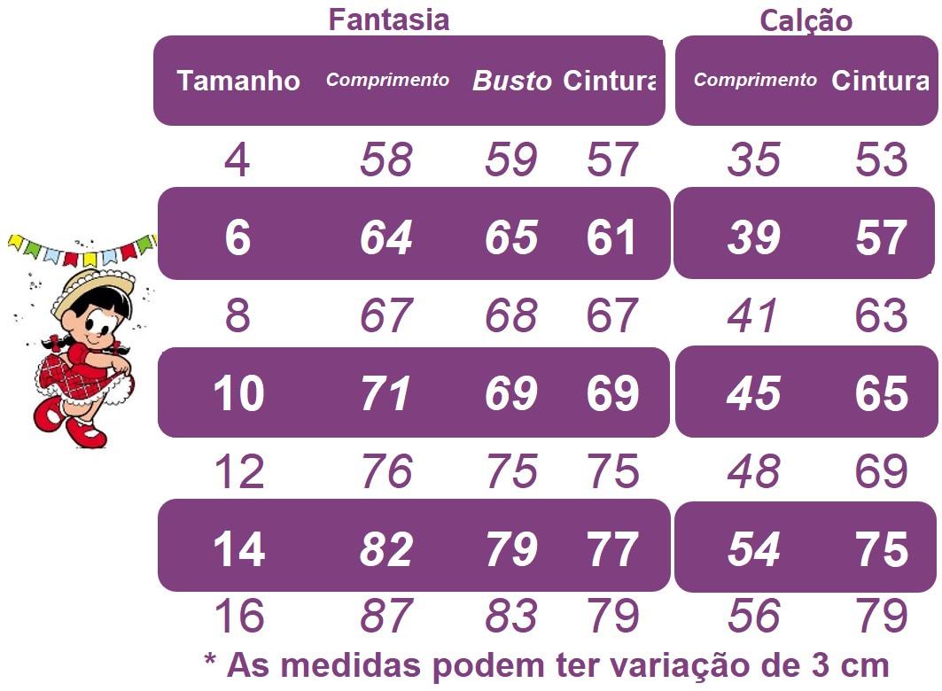 Fantasia Infantil Junino Azul Amarelo Com Estampa Colorida