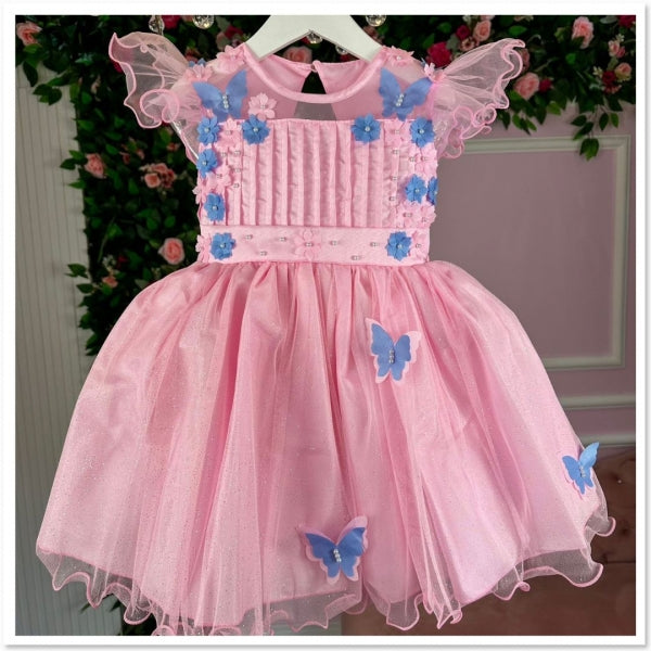 Vestido Infantil Jardim Encantado Luxo  4 anos