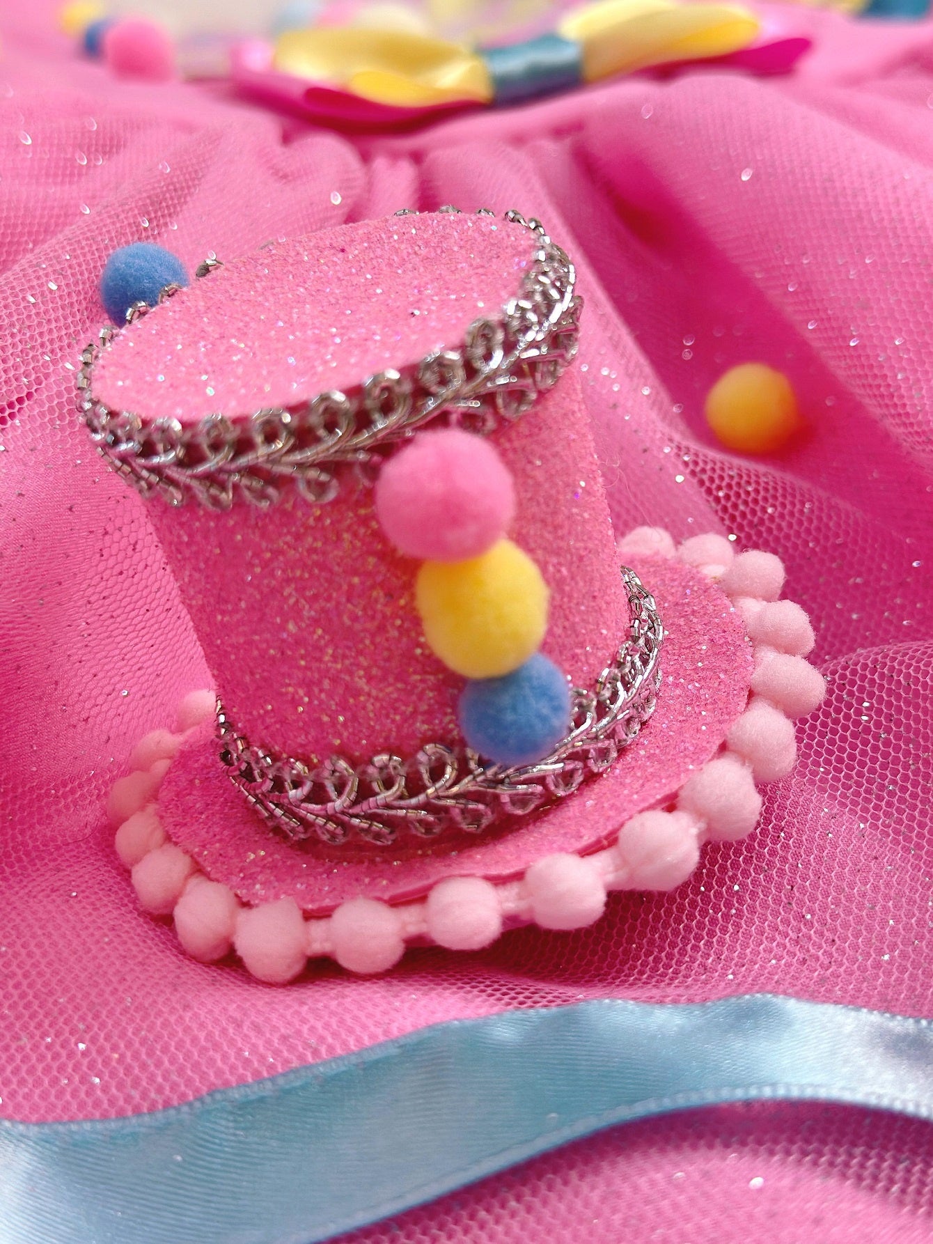 Romper Circo Chuva de Amor Acompanha Chapélzinho como Laço