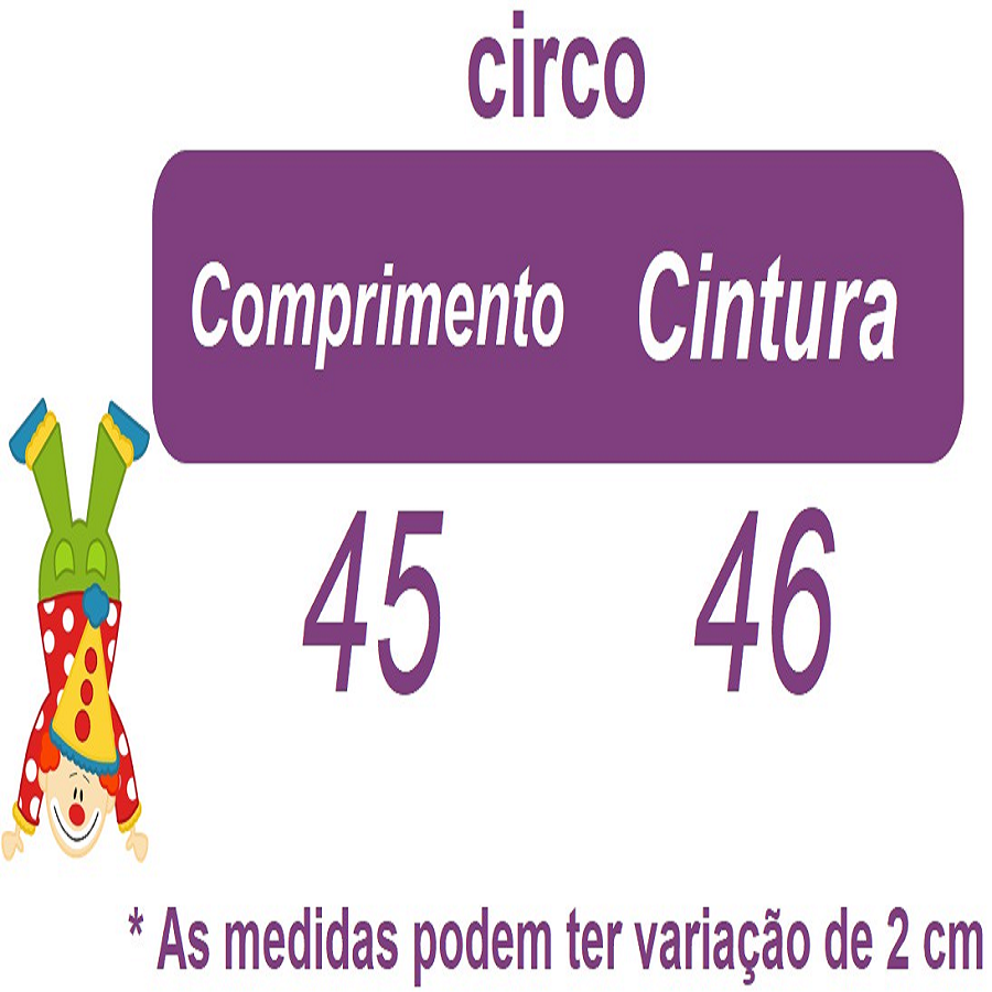 Romper Circo Chuva de Amor Acompanha Chapélzinho como Laço