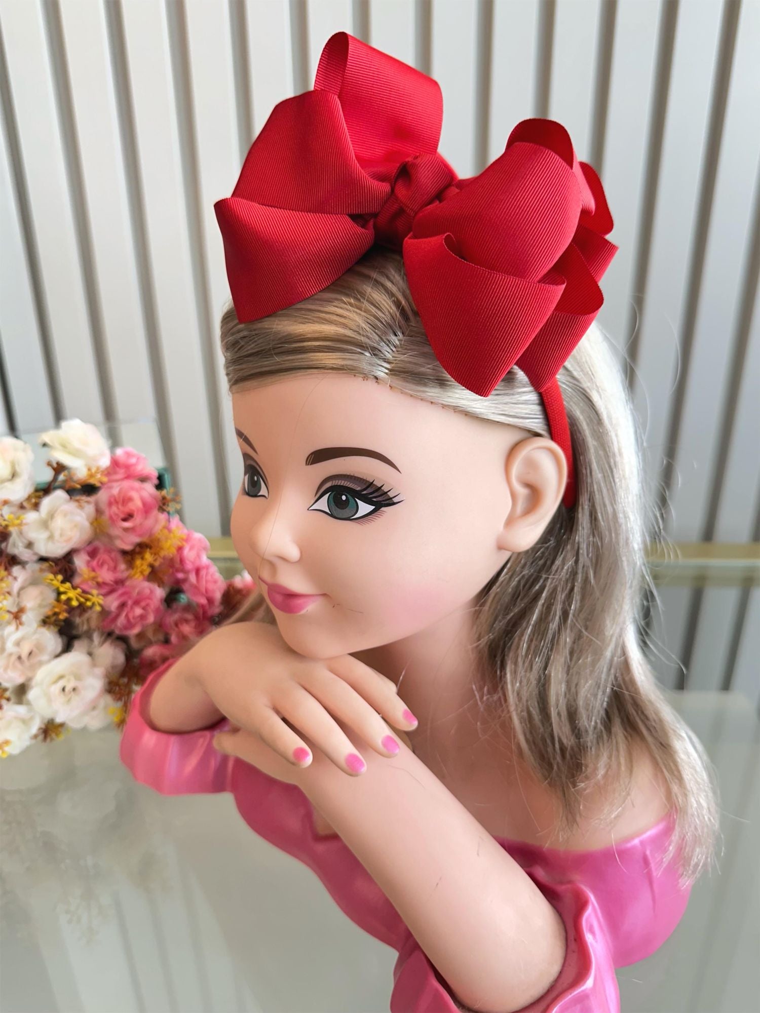 Tiara Infantil Vermelho Maxx Nó