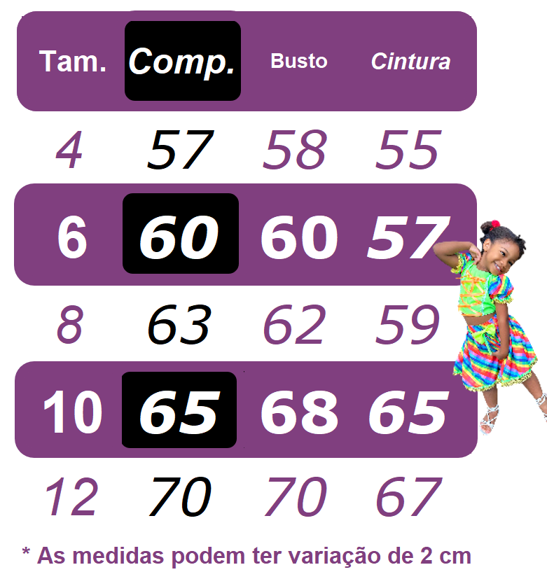 Fantasia Infantil Junino Vermelho Coração Colorido Festas