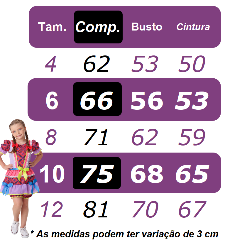 Fantasia Infantil Junino Festas Vermelho Xadrez Colorido