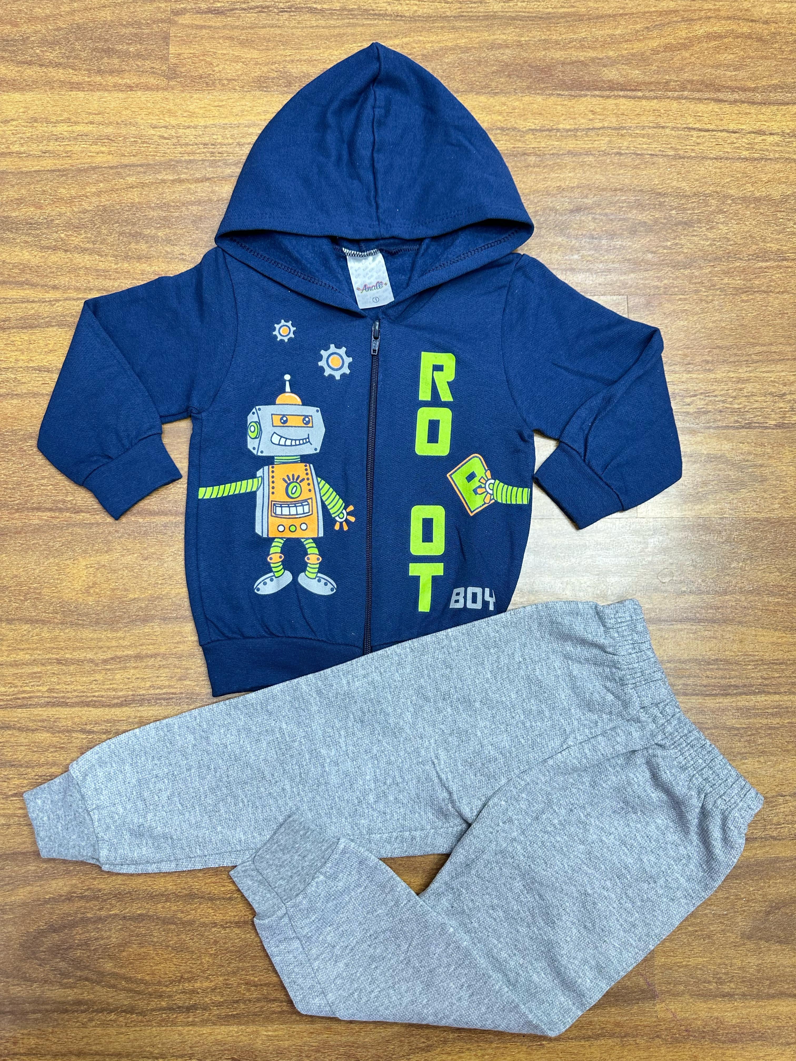 Kit Analê Conjunto Moletom Meninos Com Estampas do 1 ao 8