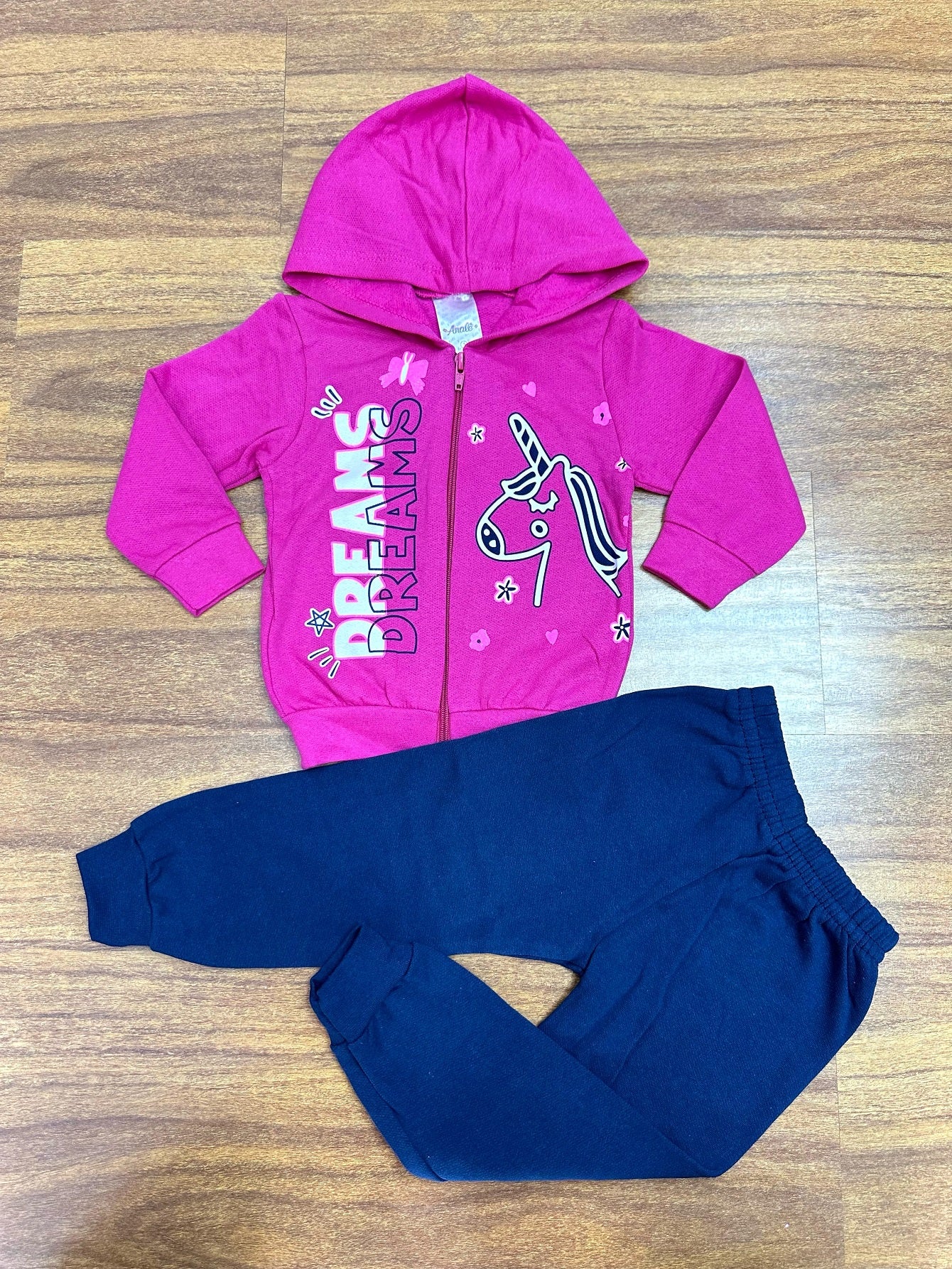 Kit Analê Conjunto Moletom Meninas Com Estampas do 1 ao 8