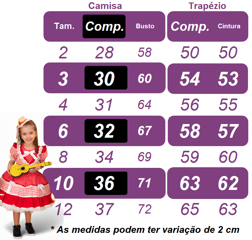 Conjunto Infantil Junino Camisa e Salopete Xadrez Rosa Estampado