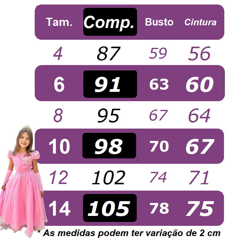 Vestido Infantil Longo Rose Daminhas de Honra C/ Glitter