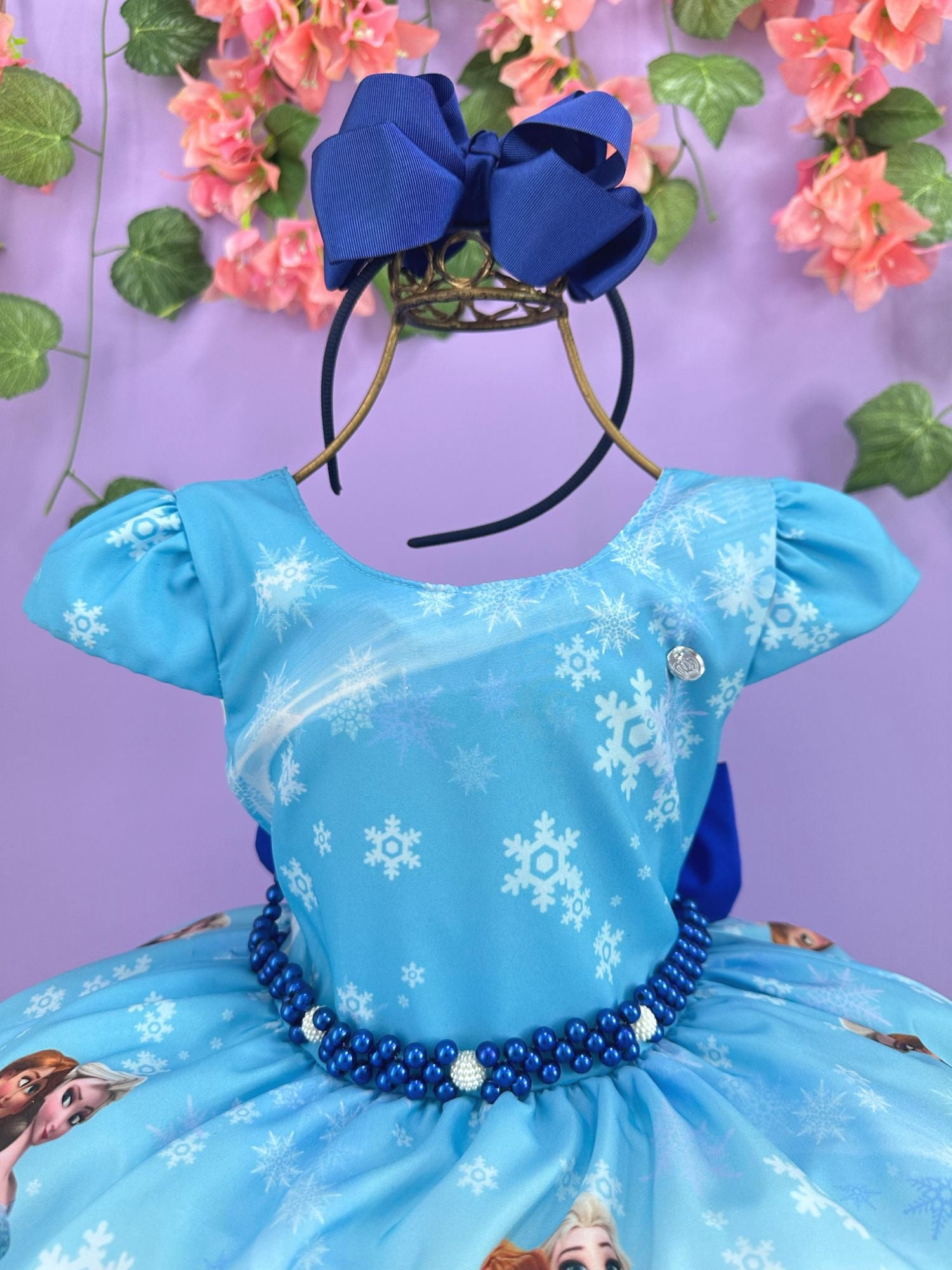 Vestido Infantil Princesas Frozen Anna Elsa Olaf Festas