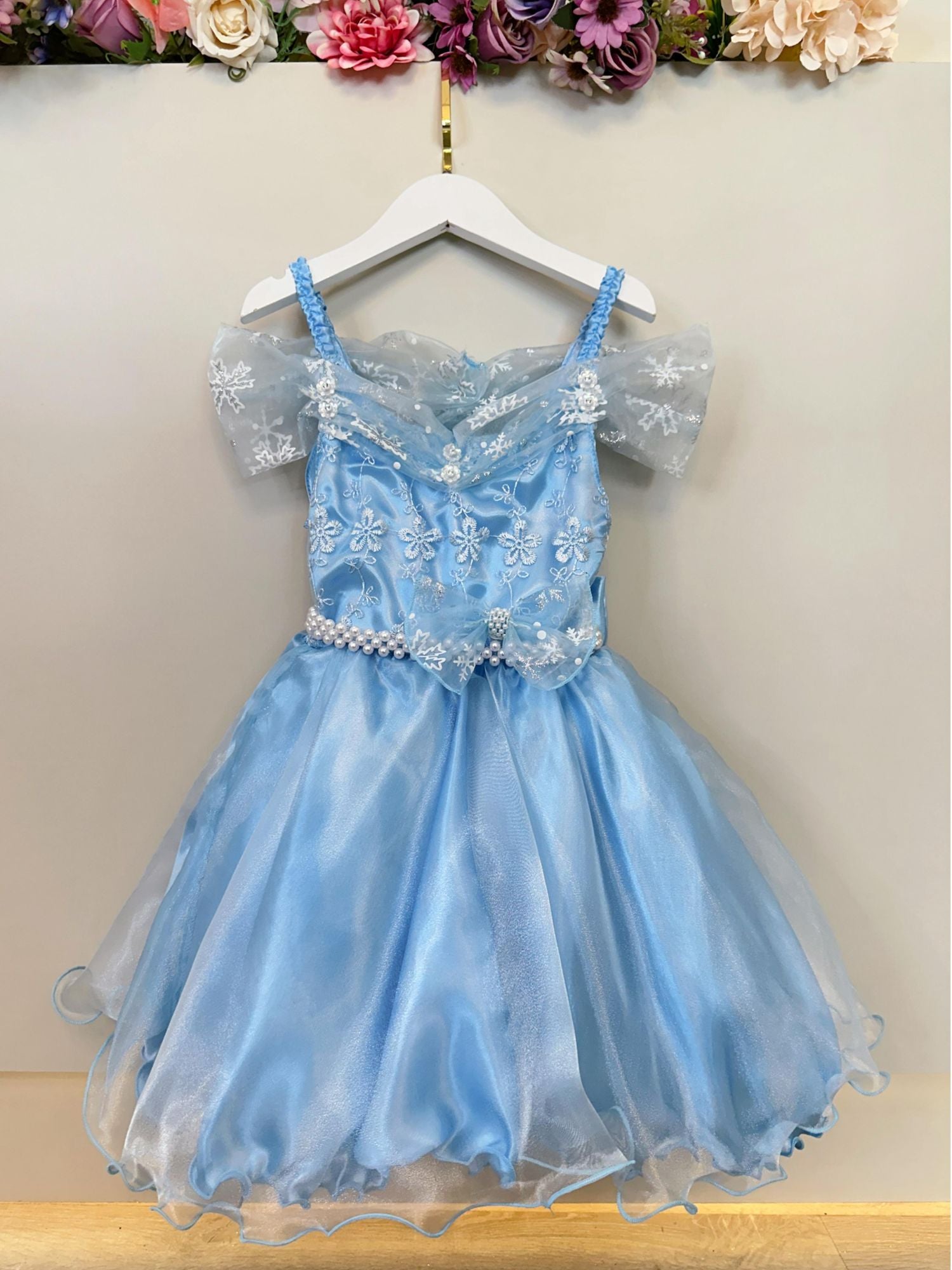 Vestido Infantil Princesas Frozen Elsa Anna C/ Capa Festas