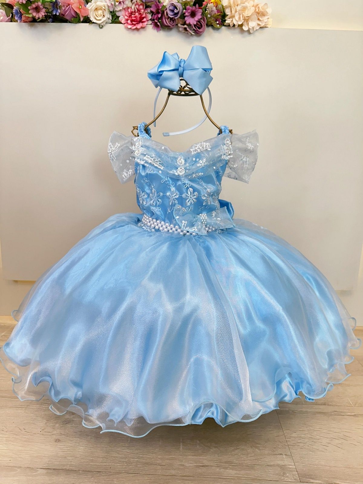 Vestido Infantil Princesas Frozen Elsa Anna C/ Capa Festas