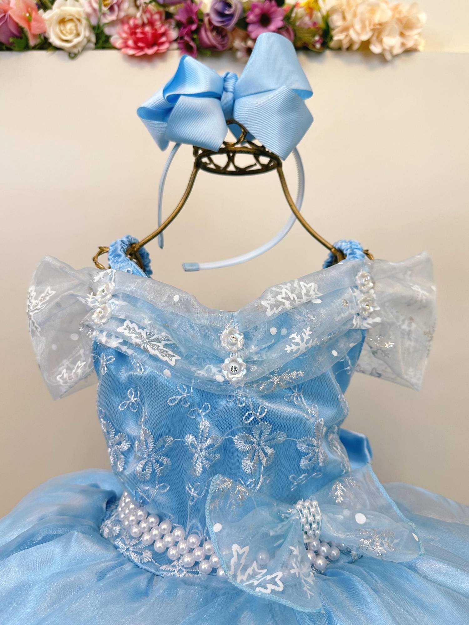 Vestido Infantil Princesas Frozen Elsa Anna C/ Capa Festas