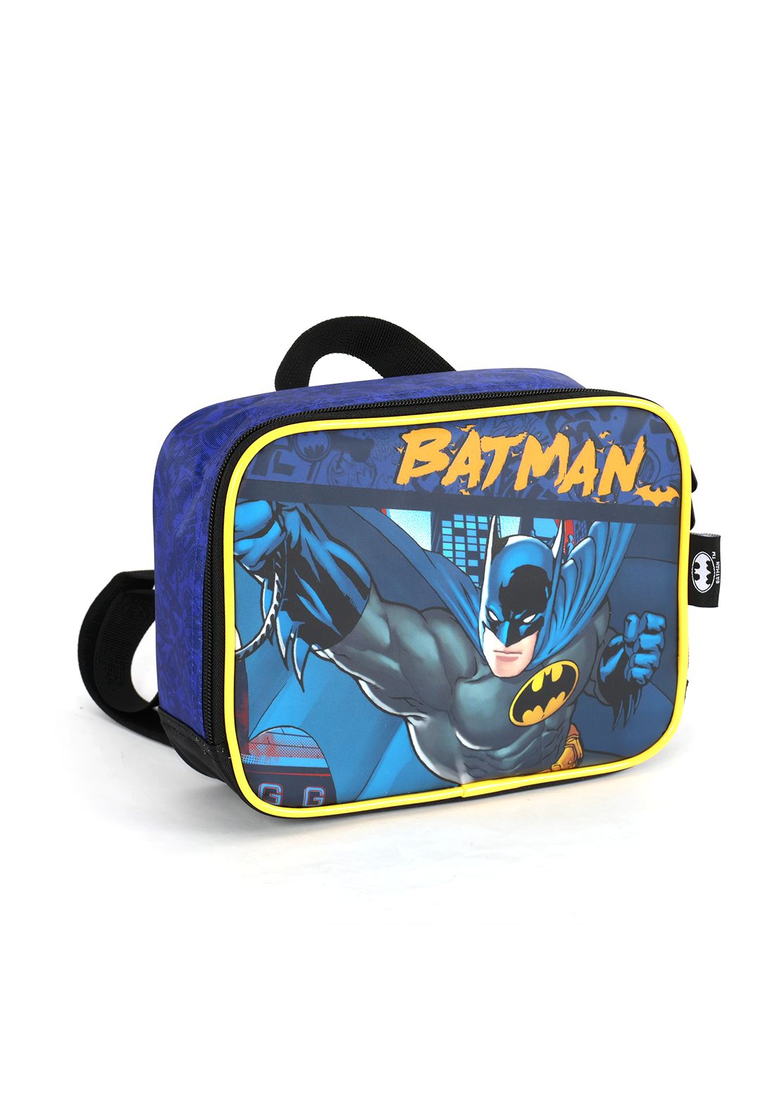 Lancheira Infantil Batman Preta e Azul