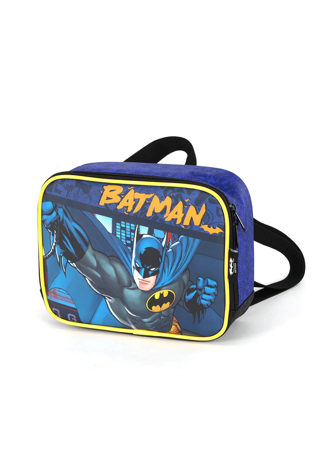 Lancheira Infantil Batman Preta e Azul