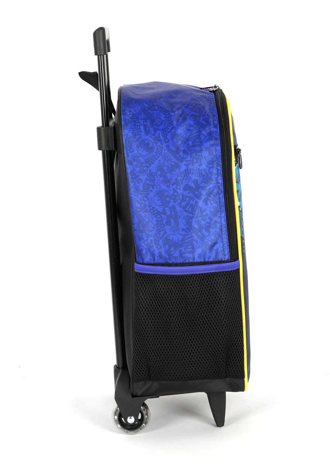 Kit Mochila Infantil Rodinhas + Lancheira do Batman Preta e Azul