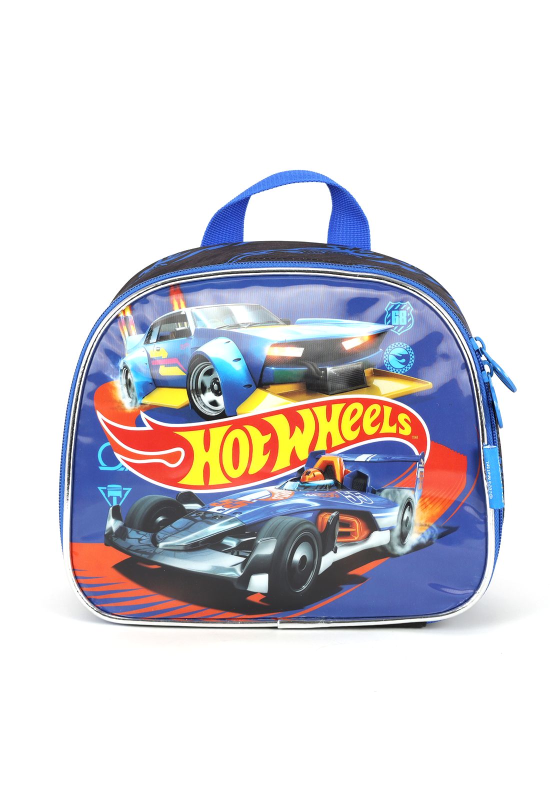 Lancheira Infantil Hotwheels Preta e Azul