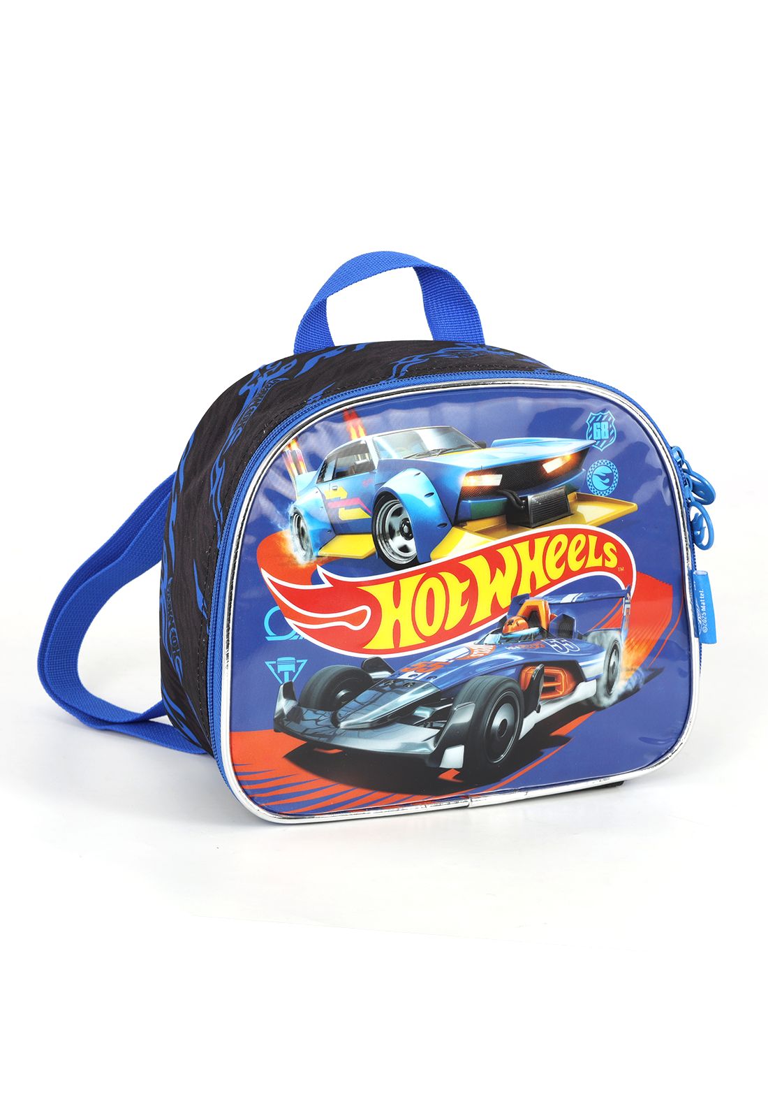 Lancheira Infantil Hotwheels Preta e Azul