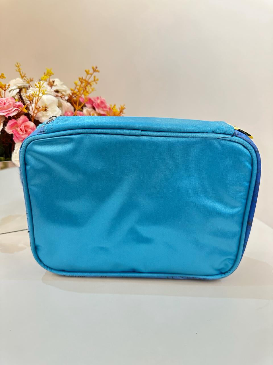 Kit Infantil Mochila rodinhas + Estojo do Lilo Stitch e Angel Azul