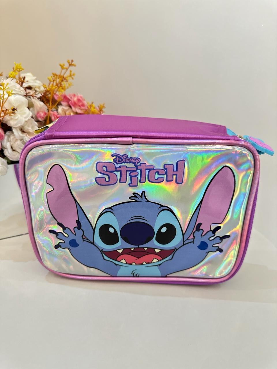 Estojo Infantil do Lilo Stitch e Angel Roxo