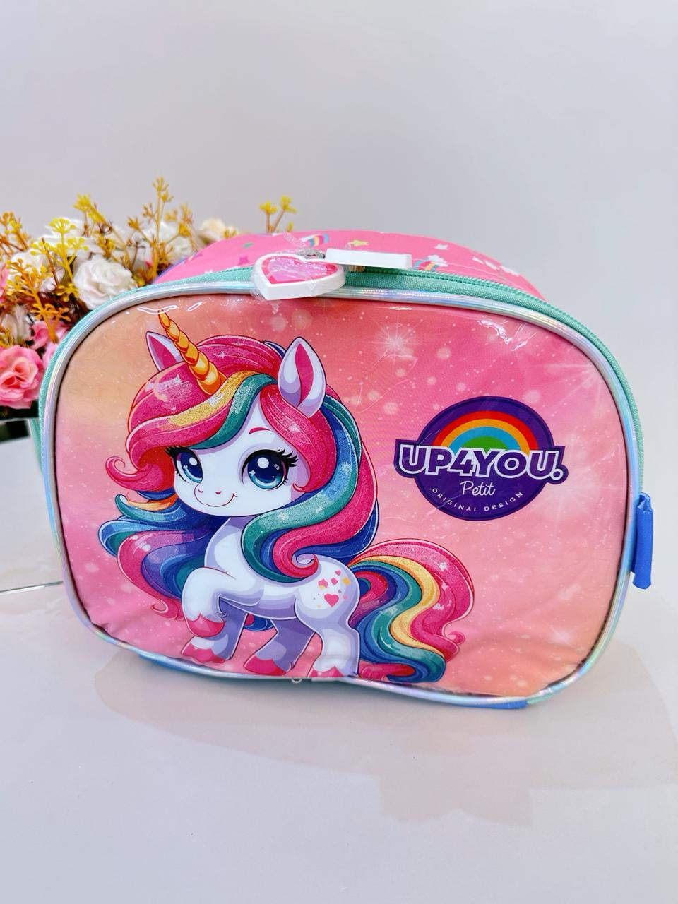 Lancheira Infantil Unicórnio Colorida Up4you Luxo