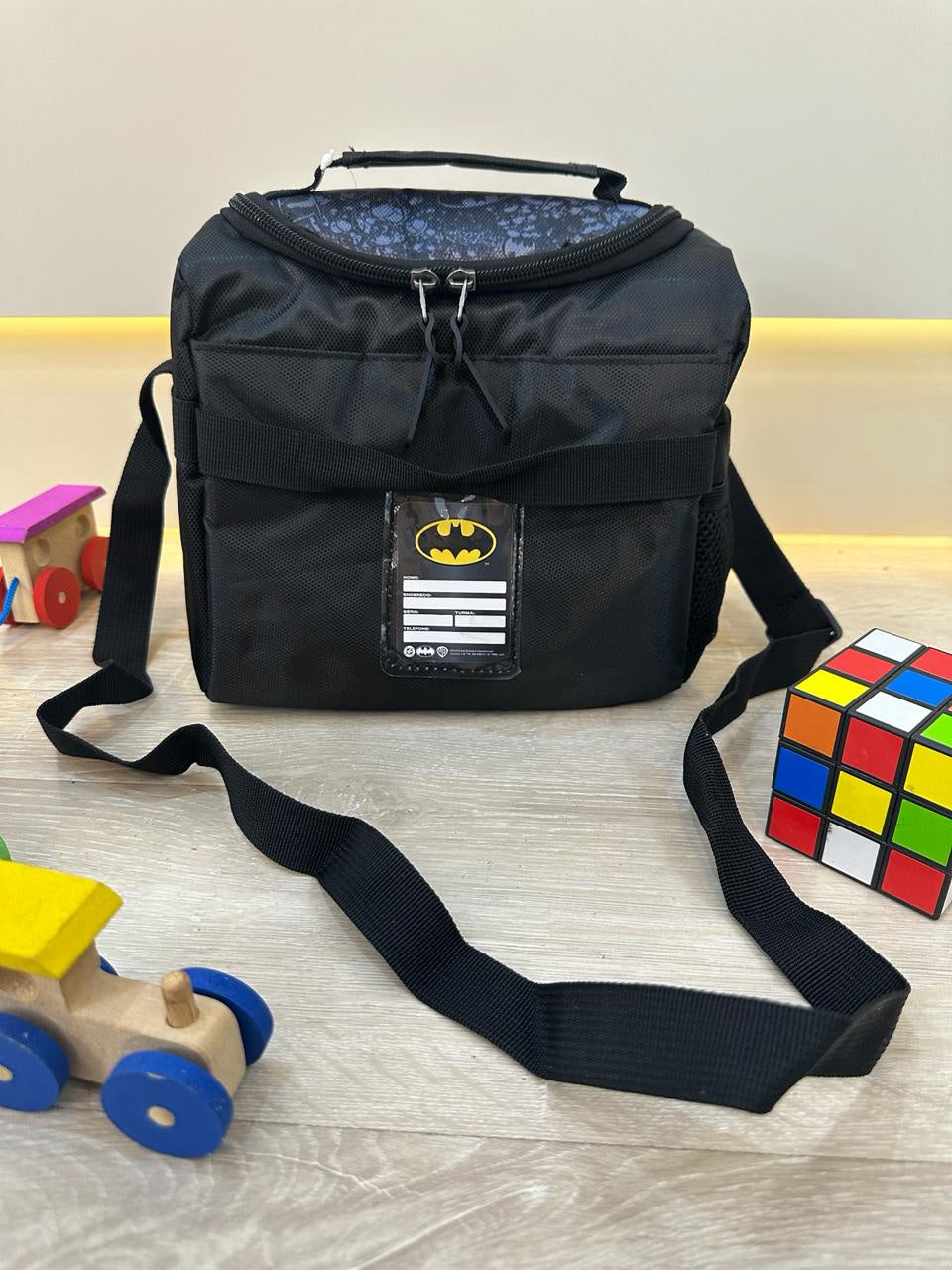Lancheira Infantil do Batman Preta e Azul