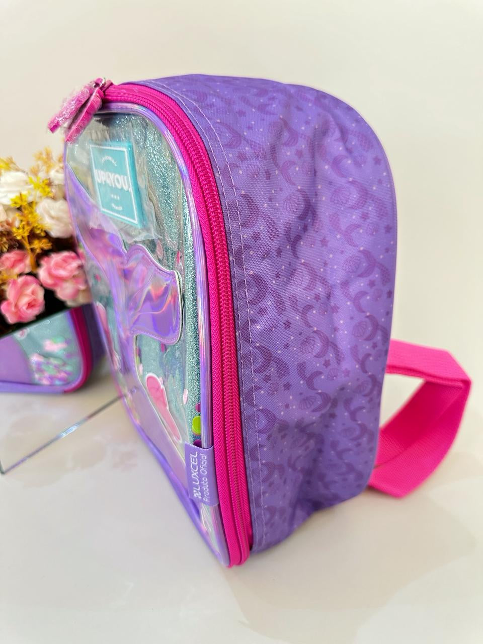Lancheira Infantil Roxo da Sereia Up4you