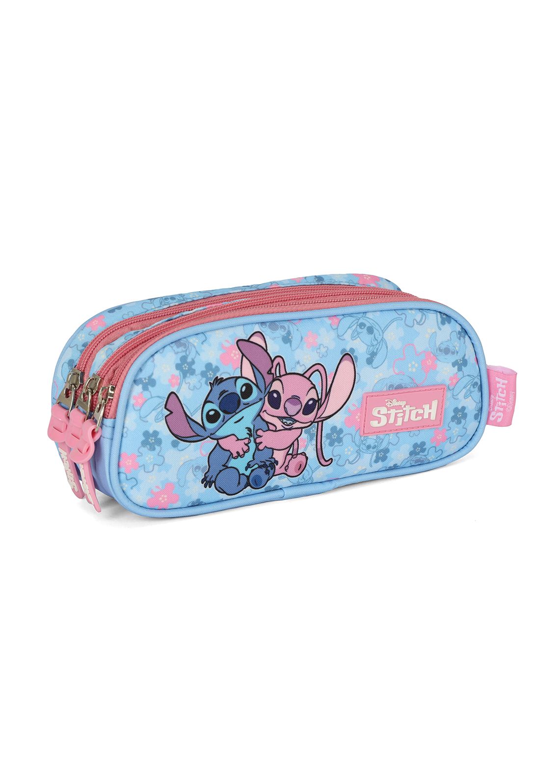 Estojo Infantil do Lilo Stitch e Angel Rosa