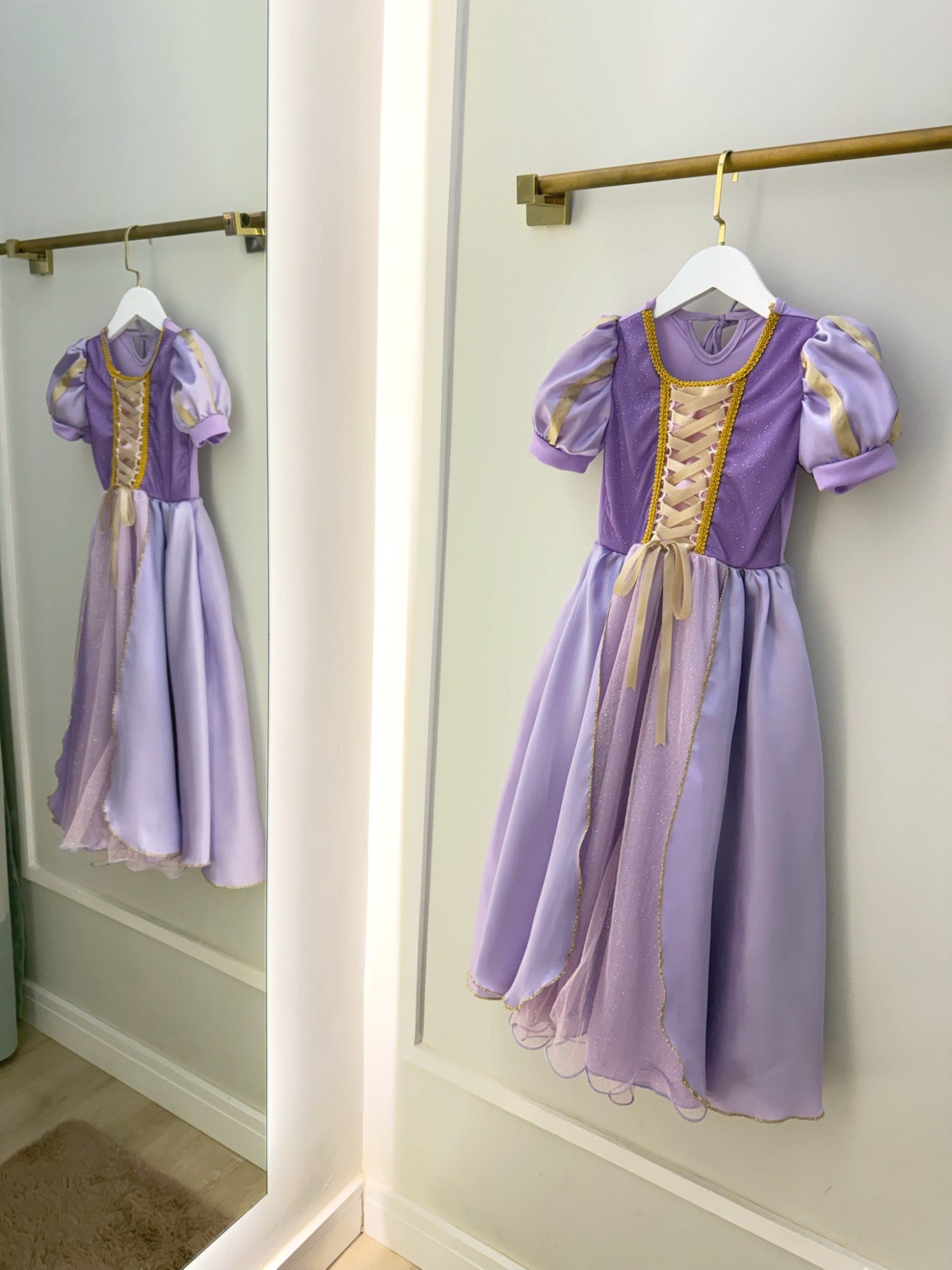 Fantasia Infantil Princesa Rapunzel Festas