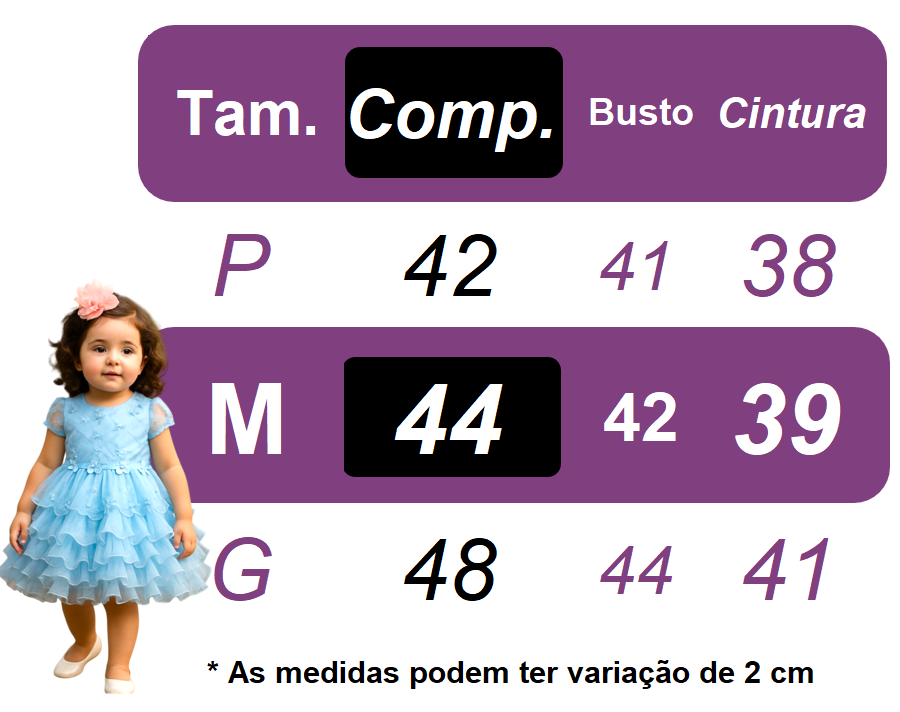 Vestido Bebê Rosa Claro Jardim Encantado Batizado Festas