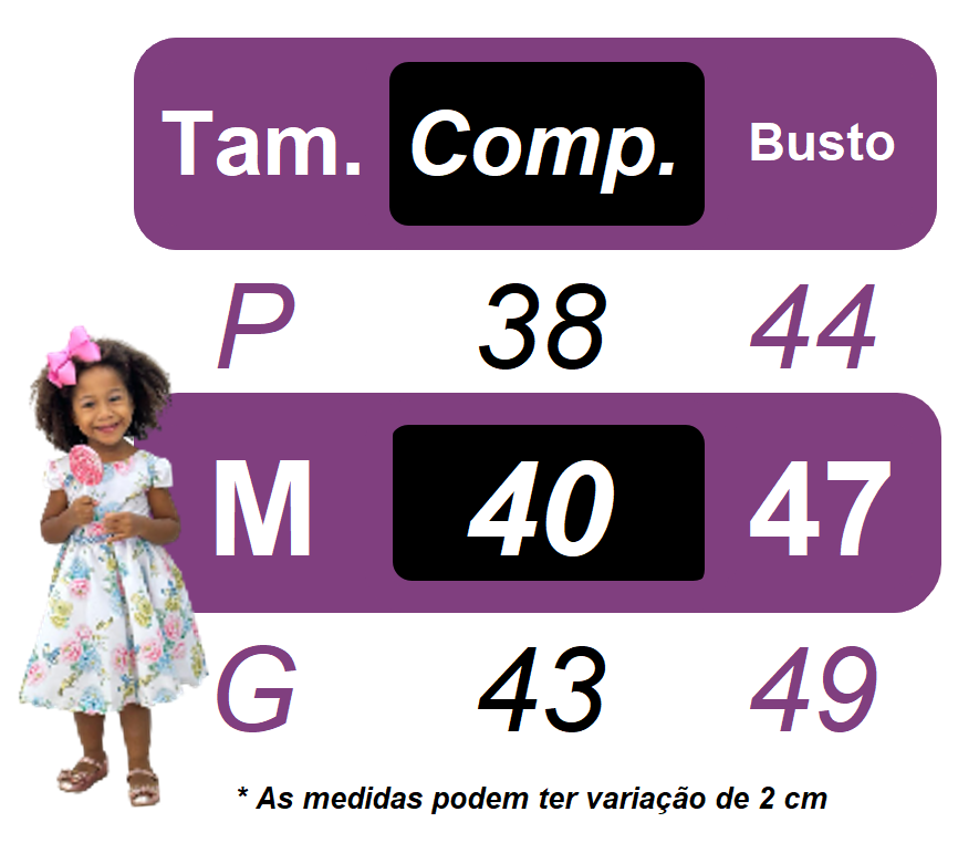 Vestido Infantil Bebê Branco Jardim Encantado Luxo