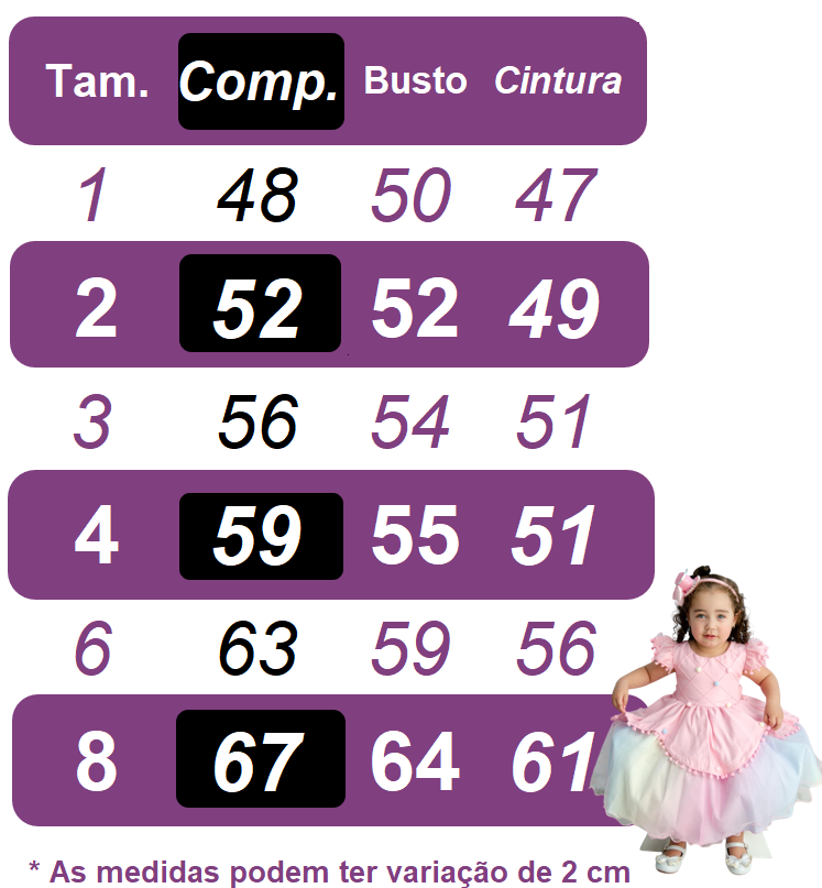 Vestido Infantil Circo Busto Com Strass e Babados Festas