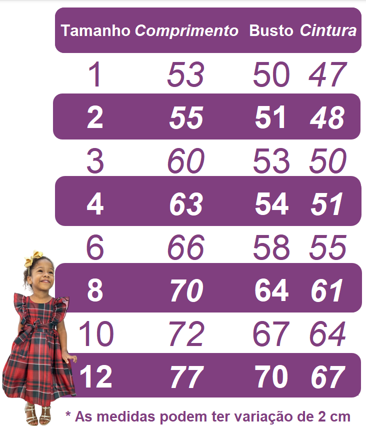 Vestido Infantil Xadrez Vermelho Tartan Festas Luxo