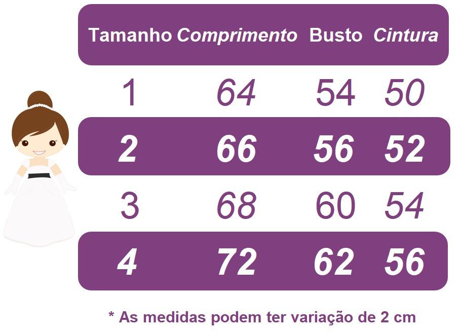 Vestido Infantil Branco Strass Damas Luxo Mangas