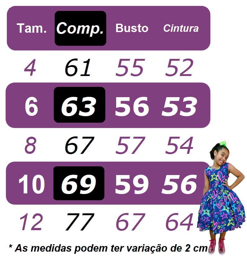 Vestido Infantil Barbie Azul Marinho Neon C/ Broche de Laço
