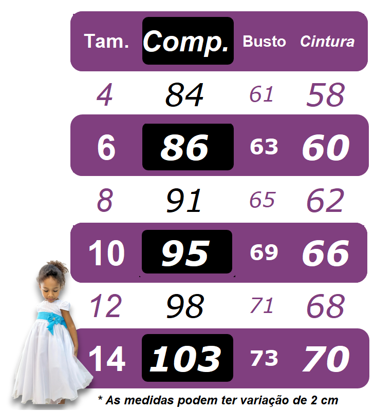 Vestido Infantil Branco Maquinetado Luxo Damas Longo