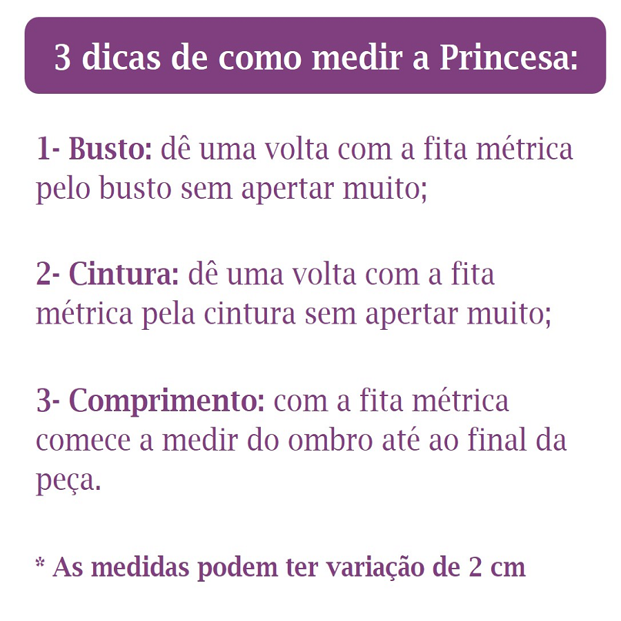 Vestido Infantil Princesa Branca de Neve C/ Babados Strass