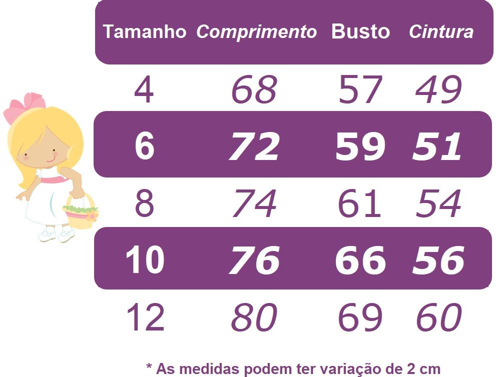 Vestido Infantil Laranja Com Saia Florida Colorida Luxo