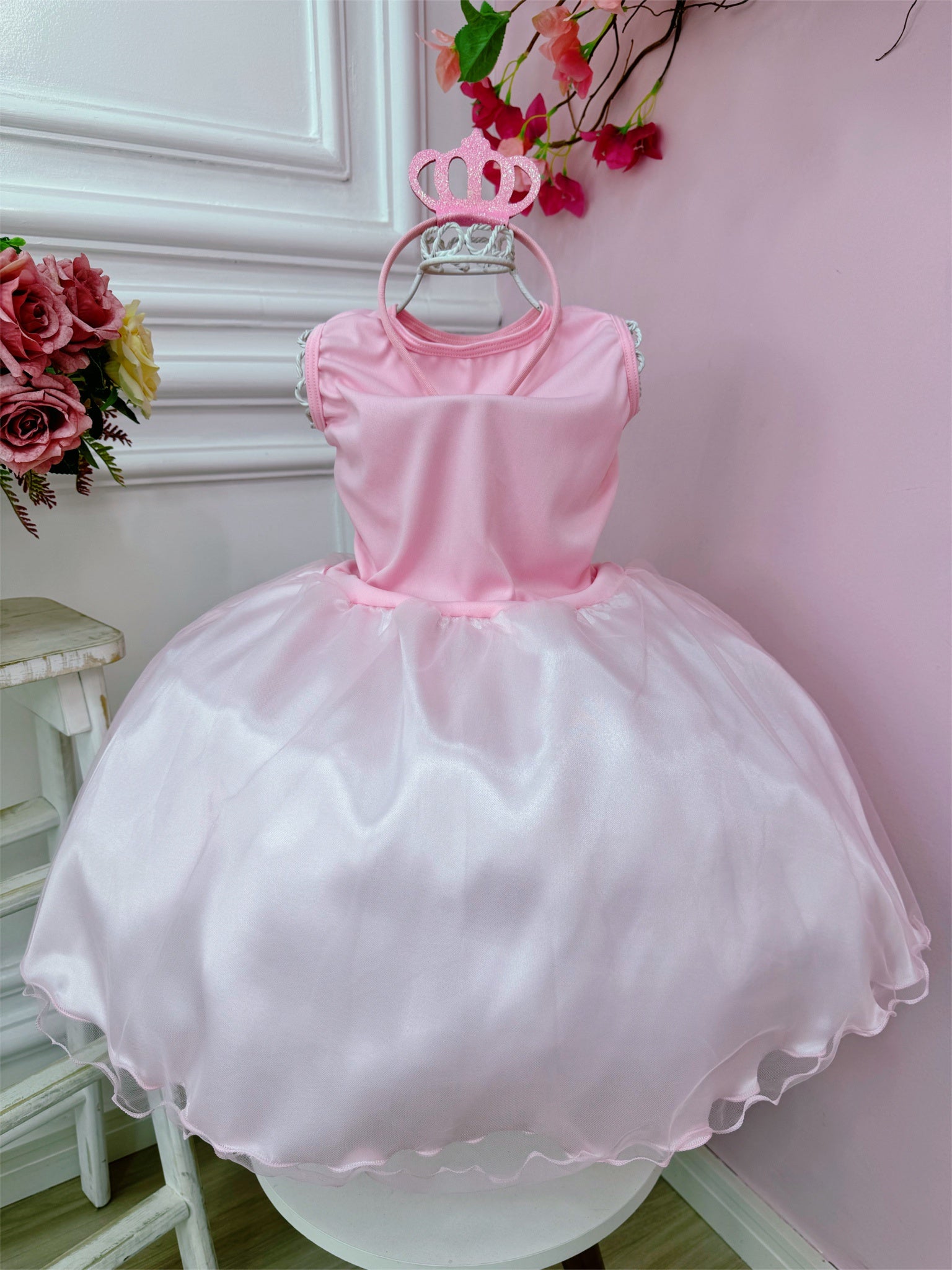Fantasia Infantil da Bailarina Luxo Acompanha a Tiara