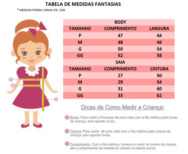 Fantasia Infantil Bailarina Rosa Body e Saia Luxo