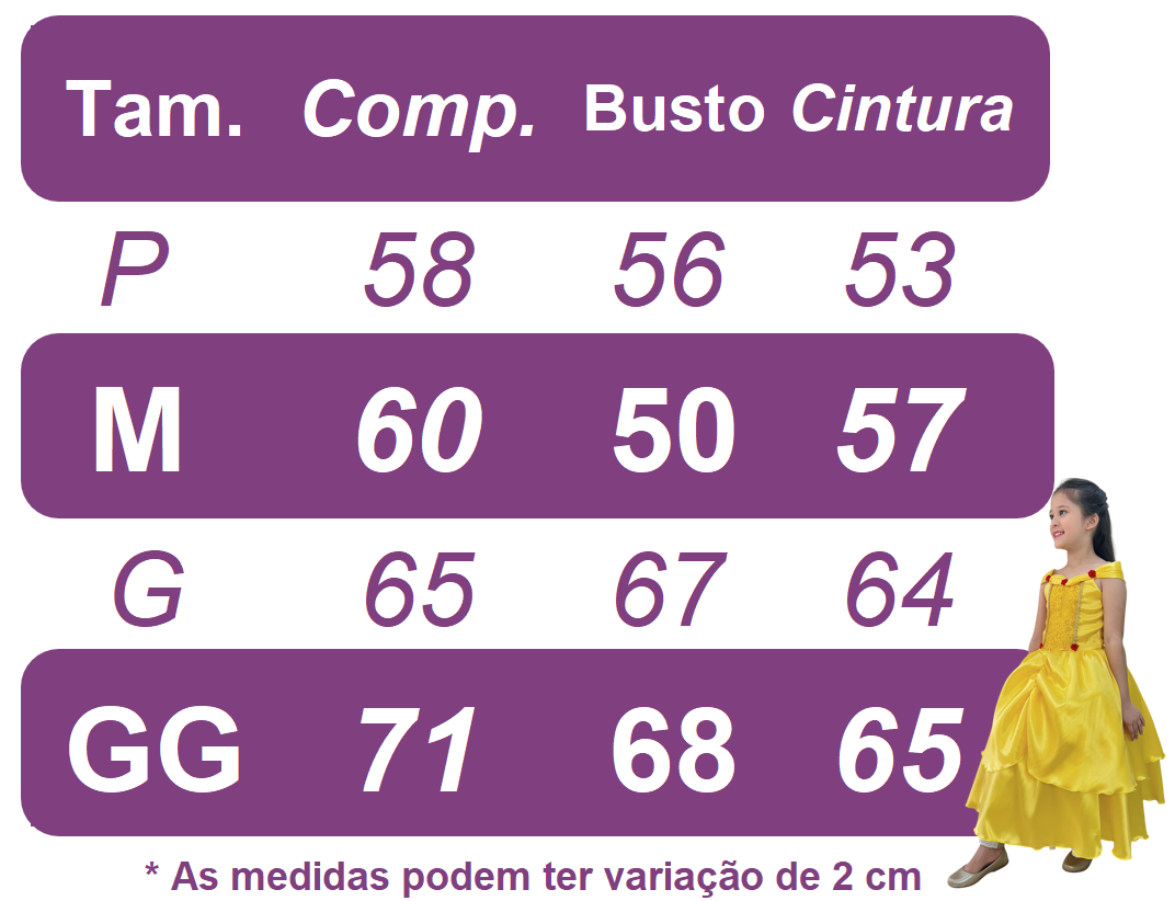 Fantasia Infantil Bela e a Fera Amarelo com Tiara