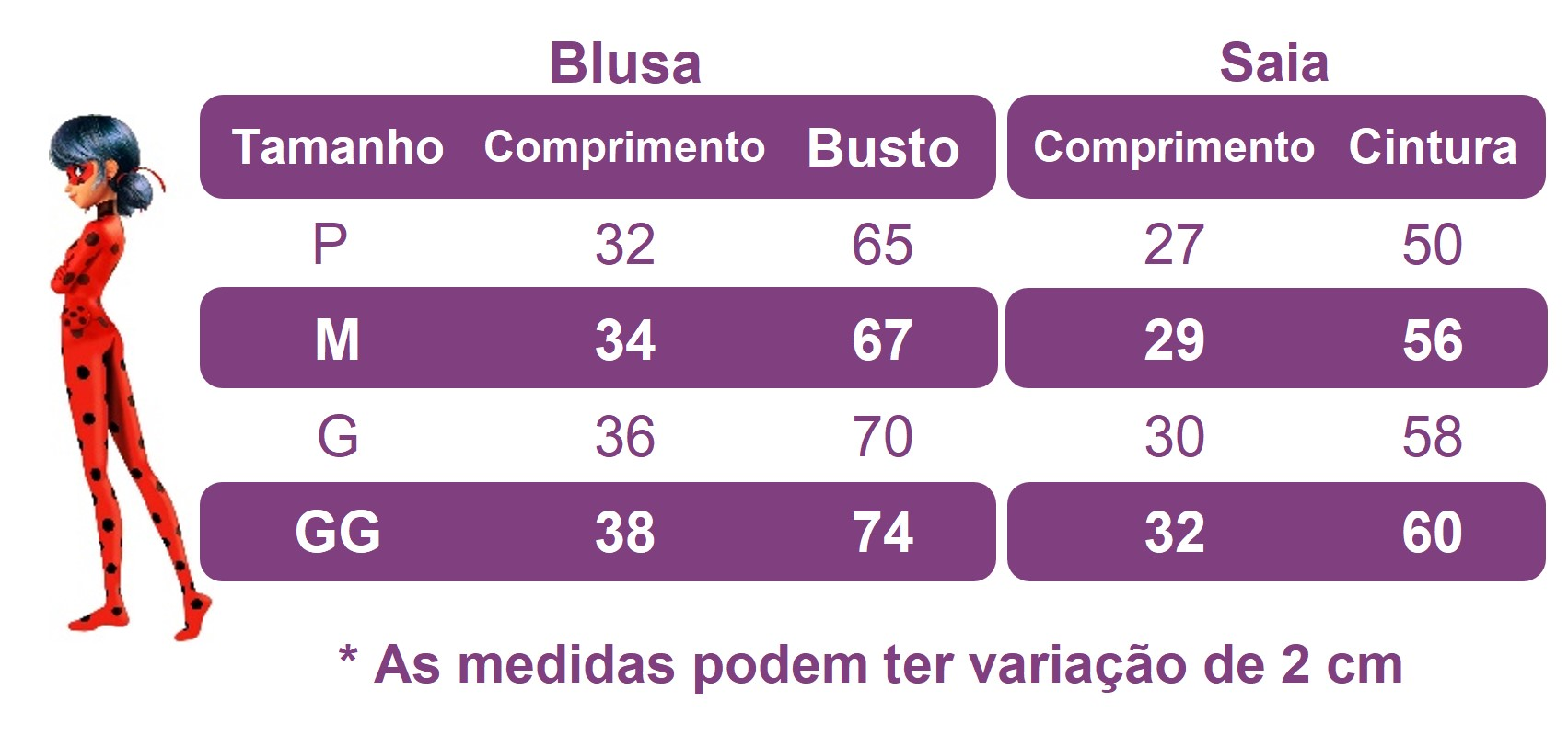 Fantasia Infantil Joaninha Bolinhas com Máscara e Bracelete