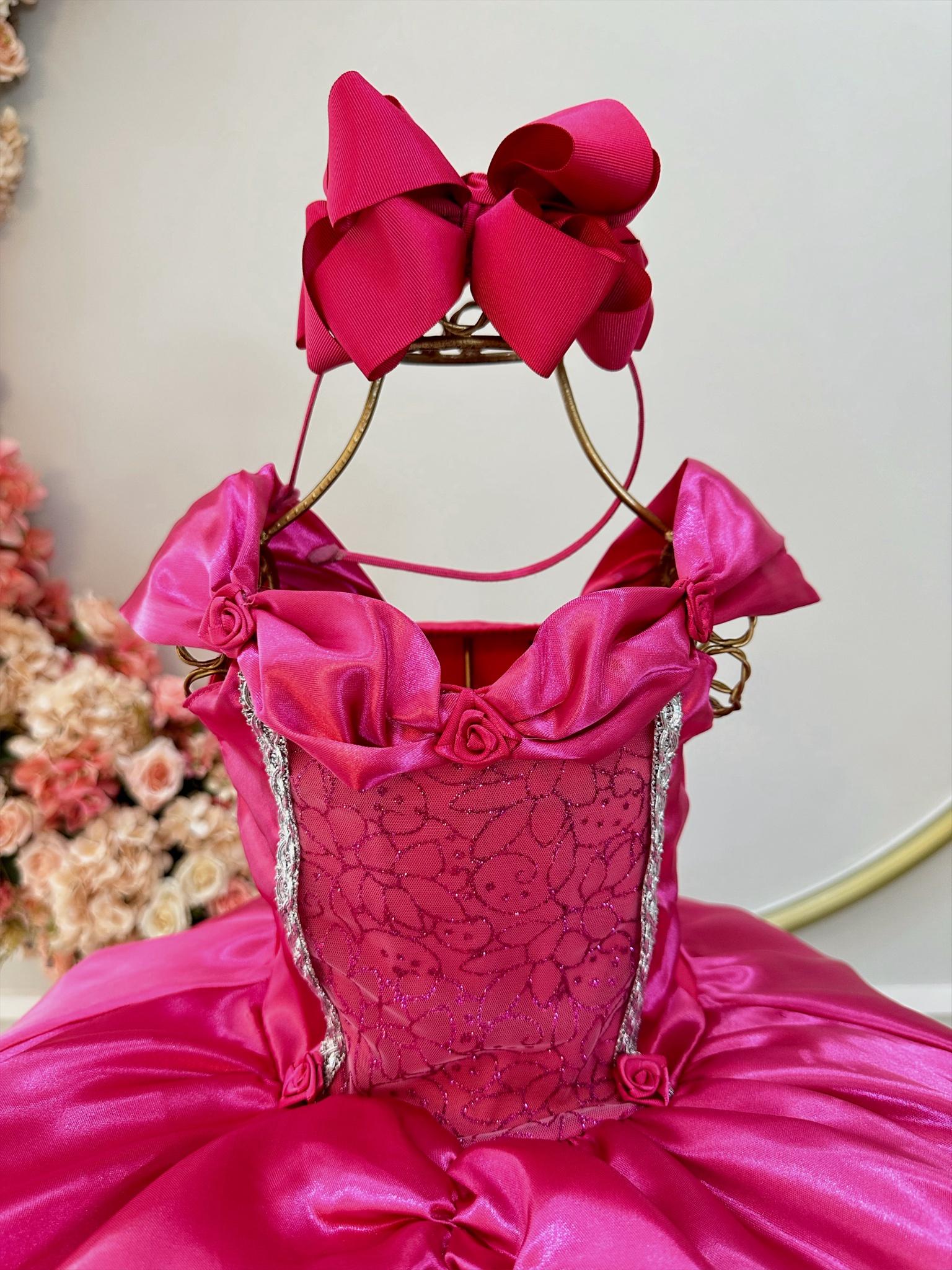 Fantasia Infantil Princesa Aurora Bela Adormecida Barbie Pink