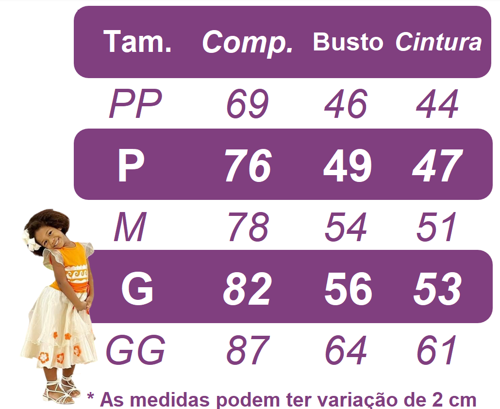 Fantasia Infantil Princesas Sofia e Rapunzel Lilás