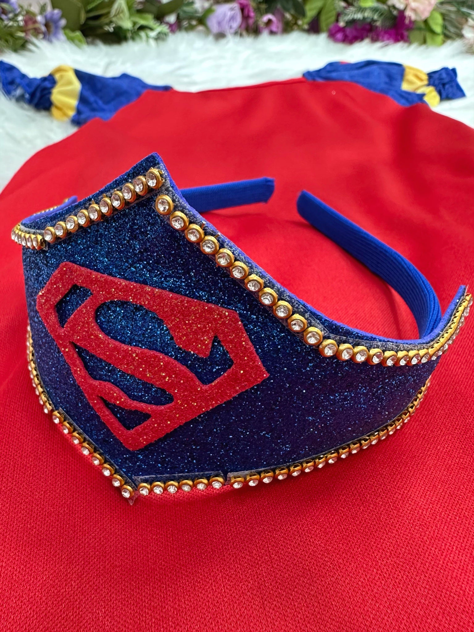 Fantasia Infantil Supergirl Com Tiara Festas