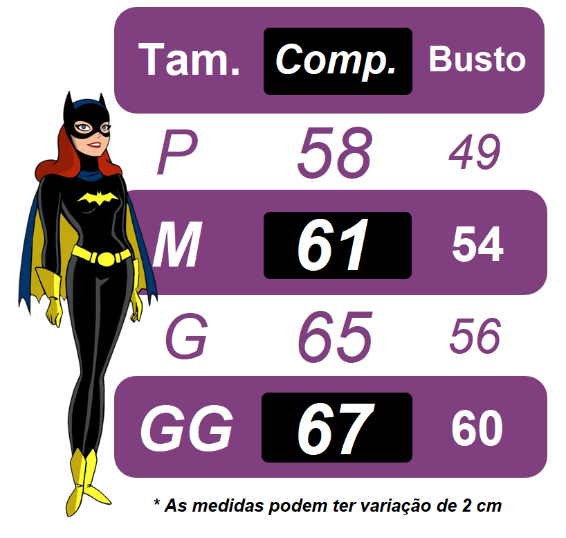 Fantasia Infantil Temática da Batgirl Com Máscara Festas