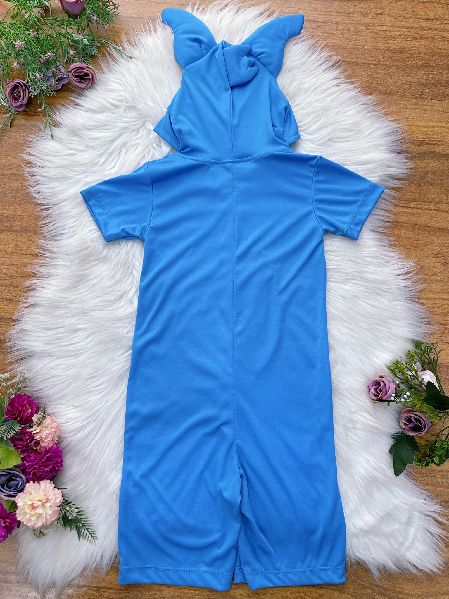 Fantasia Infantil Temático do Stitch Angel Lilo Azul