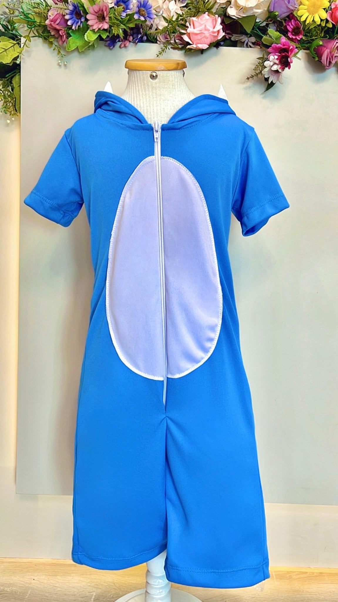 Fantasia Infantil Temático do Stitch Angel Lilo Azul